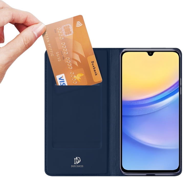 For Samsung Galaxy A16 5G DUX DUCIS Skin Pro Series Flip Leather Phone Case(Blue)