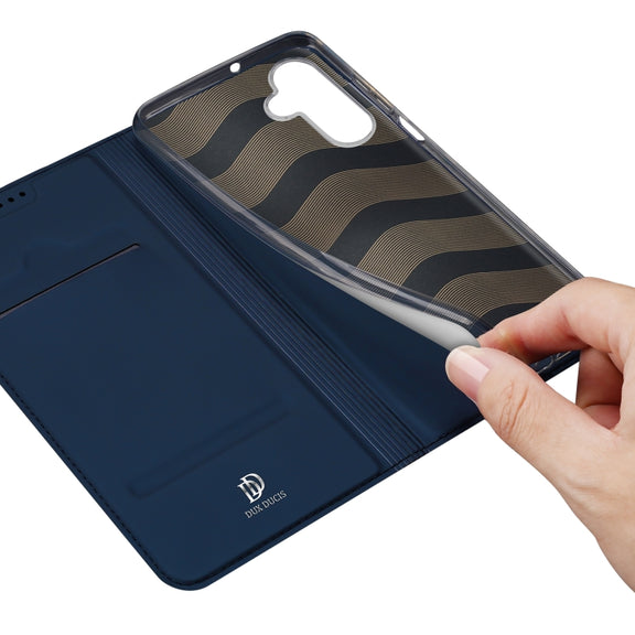 For Samsung Galaxy A16 5G DUX DUCIS Skin Pro Series Flip Leather Phone Case(Blue)