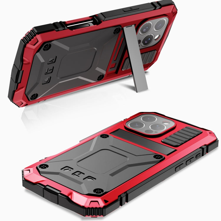 For iPhone 16 Pro Max R-JUST Life Water-resistant Dustproof Shockproof Phone Case(Red)