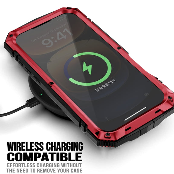 For iPhone 16 Pro Max R-JUST Life Water-resistant Dustproof Shockproof Phone Case(Red)
