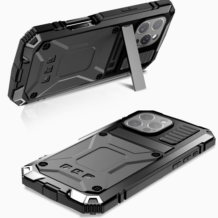 For iPhone 16 Pro R-JUST Life Water-resistant Dustproof Shockproof Phone Case(Black)