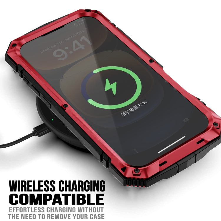 For iPhone 16 Pro R-JUST Life Water-resistant Dustproof Shockproof Phone Case(Red)
