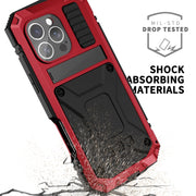 For iPhone 16 Pro R-JUST Life Water-resistant Dustproof Shockproof Phone Case(Red)
