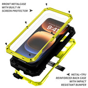 For iPhone 16 Pro R-JUST Life Water-resistant Dustproof Shockproof Phone Case(Yellow)