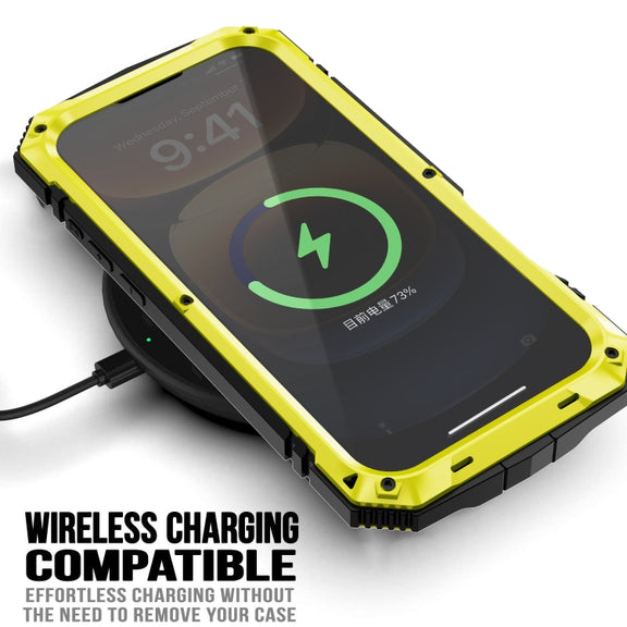 For iPhone 16 Pro R-JUST Life Water-resistant Dustproof Shockproof Phone Case(Yellow)