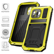 For iPhone 16 Pro R-JUST Life Water-resistant Dustproof Shockproof Phone Case(Yellow)