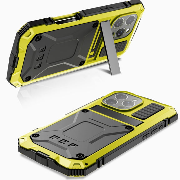 For iPhone 16 Pro R-JUST Life Water-resistant Dustproof Shockproof Phone Case(Yellow)