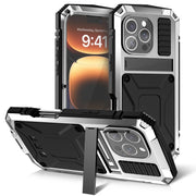 For iPhone 16 Pro R-JUST Life Water-resistant Dustproof Shockproof Phone Case(Silver)