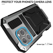 For iPhone 16 Pro R-JUST Life Water-resistant Dustproof Shockproof Phone Case(Silver)