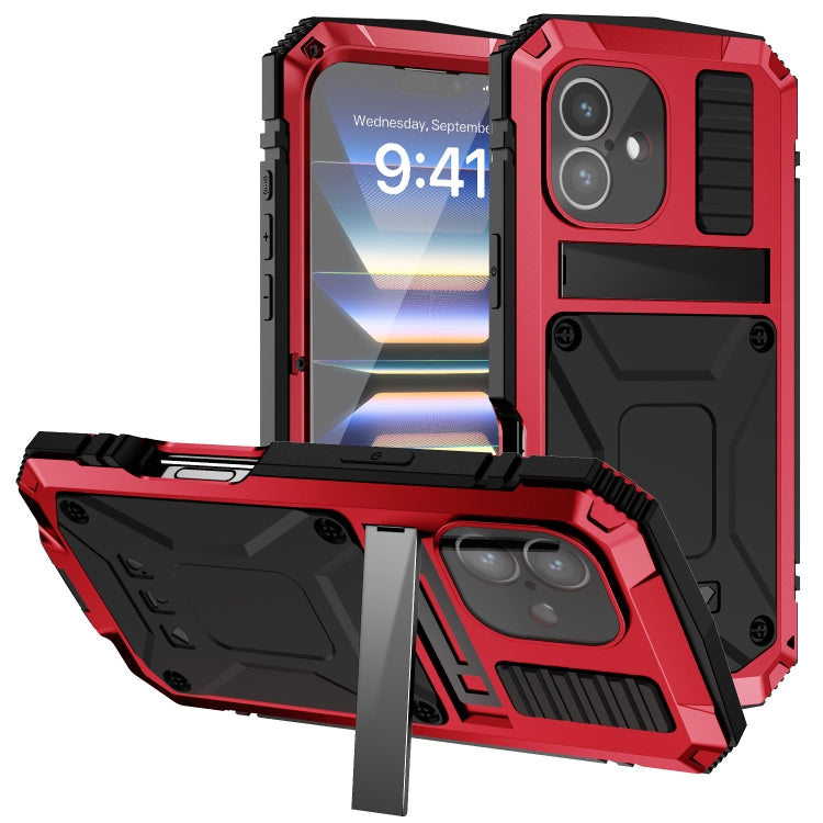For iPhone 16 Plus R-JUST Life Water-resistant Dustproof Shockproof Phone Case(Red)