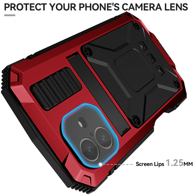 For iPhone 16 Plus R-JUST Life Water-resistant Dustproof Shockproof Phone Case(Red)