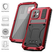 For iPhone 16 Plus R-JUST Life Water-resistant Dustproof Shockproof Phone Case(Red)