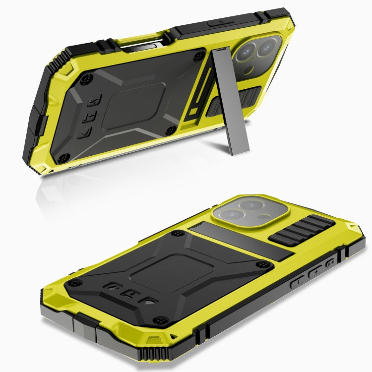 For iPhone 16 Plus R-JUST Life Water-resistant Dustproof Shockproof Phone Case(Yellow)