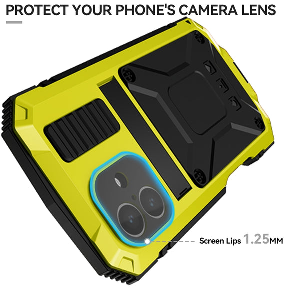 For iPhone 16 Plus R-JUST Life Water-resistant Dustproof Shockproof Phone Case(Yellow)
