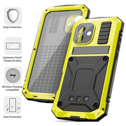 For iPhone 16 Plus R-JUST Life Water-resistant Dustproof Shockproof Phone Case(Yellow)