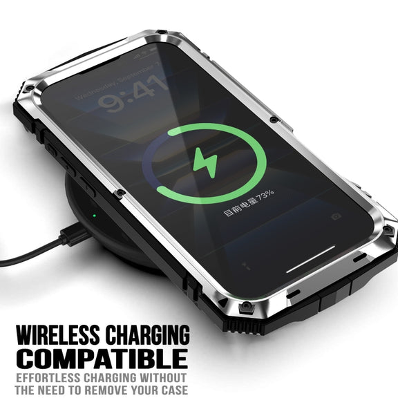For iPhone 16 Plus R-JUST Life Water-resistant Dustproof Shockproof Phone Case(Silver)