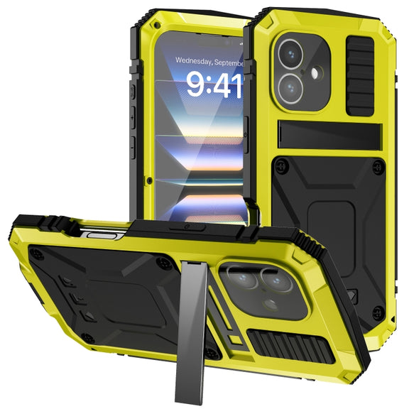 For iPhone 16 R-JUST Life Water-resistant Dustproof Shockproof Phone Case(Yellow)
