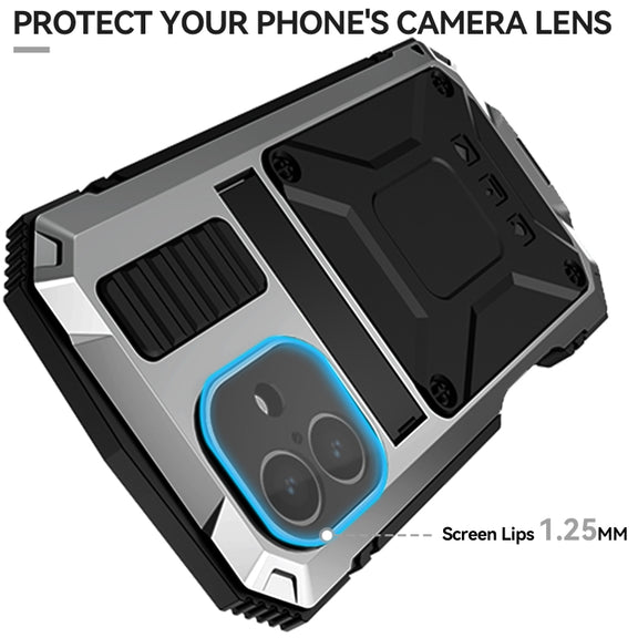 For iPhone 16 R-JUST Life Water-resistant Dustproof Shockproof Phone Case(Silver)