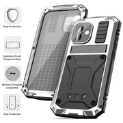 For iPhone 16 R-JUST Life Water-resistant Dustproof Shockproof Phone Case(Silver)