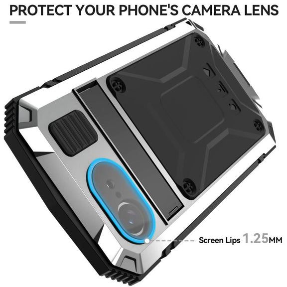 For iPhone 16e R-JUST Life Water-resistant Dustproof Shockproof Phone Case(Silver)