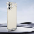 For iPhone 16 Plus Frameless Metal Corner Pad Phone Case with Lens Film(Silver) - free shipping - PMC TechLife - Order now!