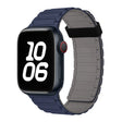 For Apple Watch Series 9 45mm Tri-beads Magnetic Hoop Silicone Watch Band(Indigo Grey) - free shipping - PMc TechLife - Order now!