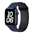 For Apple Watch Series 9 45mm Tri-beads Magnetic Hoop Silicone Watch Band(Dark Blue Black) - free shipping - PMc TechLife - Order now!