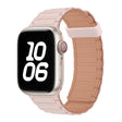 For Apple Watch SE 44mm Tri-beads Magnetic Hoop Silicone Watch Band(Pink Rose Grey) - free shipping - PMc TechLife - Order now!