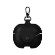 For Samsung Galaxy Buds 3 Business Leather Bluetooth Earphone Protective Case with Hook(Black) - Samsung Earphone Case by PMC Jewellery | Online Shopping South Africa | PMC Jewellery | Buy Now Pay Later Mobicred