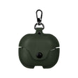 For Samsung Galaxy Buds 3 Business Leather Bluetooth Earphone Protective Case with Hook(Green) - free shipping - PMC Jewellery - Order now!