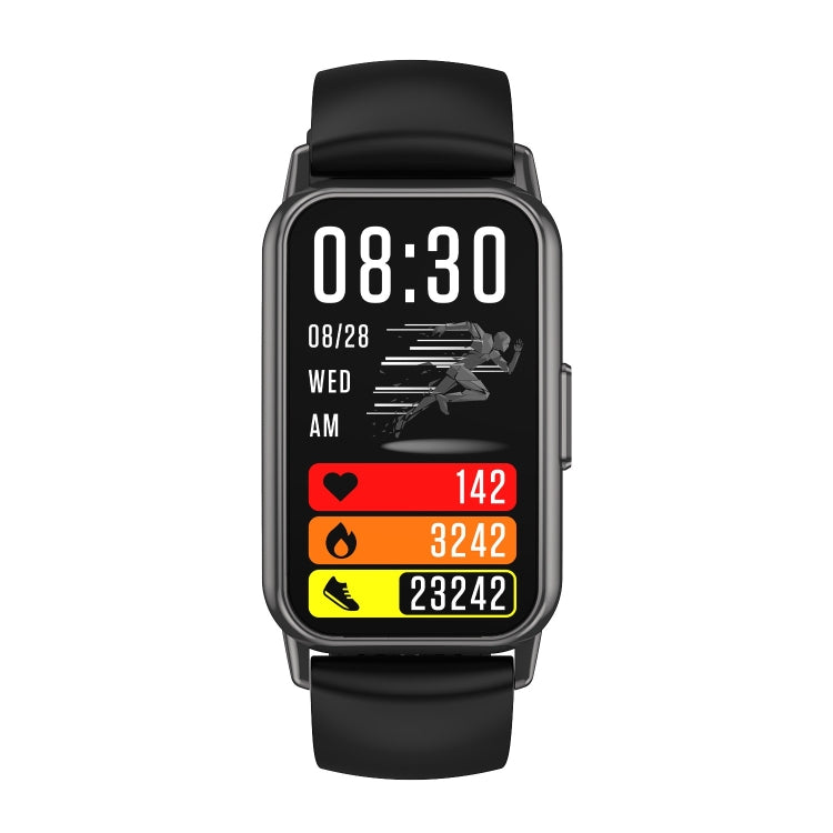CY22 1.47 inch Silicone Strap IP67 Water-resistant Smart Watch, Support Heart Rate / Blood Pressure(Black)
