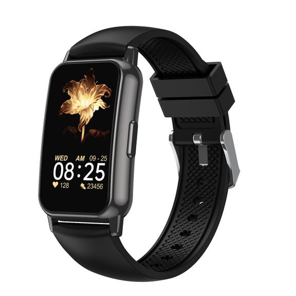 CY22 1.47 inch Silicone Strap IP67 Water-resistant Smart Watch, Support Heart Rate / Blood Pressure(Black)