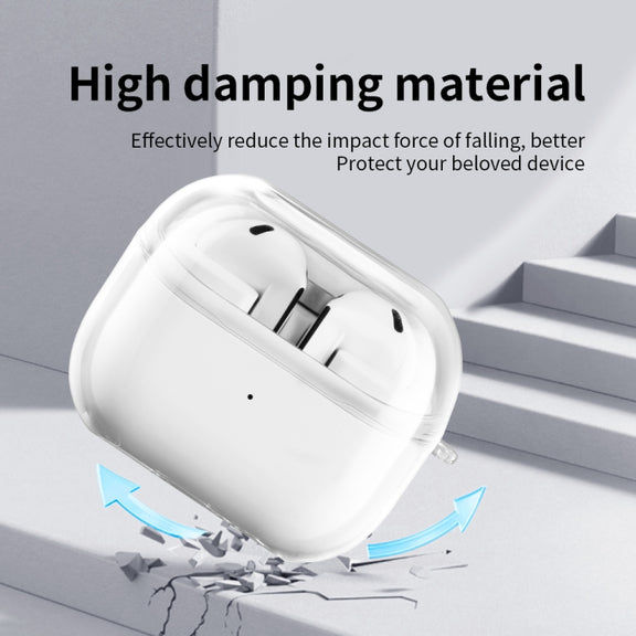 For Samsung Galaxy Buds 3 Shockproof PC Bluetooth Earphone Protective Case(Transparent)