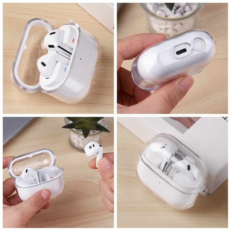 For Samsung Galaxy Buds 3 Shockproof PC Bluetooth Earphone Protective Case(Transparent)