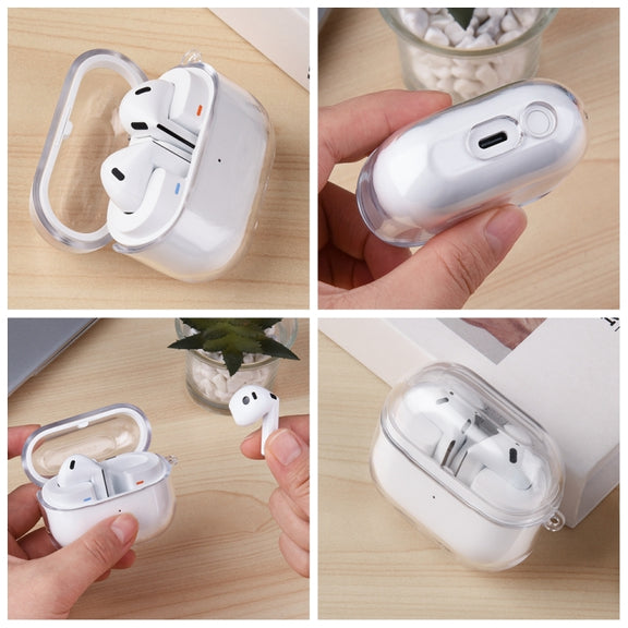 For Samsung Galaxy Buds 3 Shockproof PC Bluetooth Earphone Protective Case(Transparent)