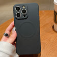 For iPhone 16 Pro Max Solid Color Liquid Silicone MagSafe Magnetic Phone Case(Black) - iPhone 16 Pro Max Cases by PMC TechLife | Online Shopping South Africa | PMC TechLife | Buy Now Pay Later Mobicred