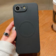 For iPhone 16e Solid Color Liquid Silicone MagSafe Magnetic Phone Case(Black) - iPhone 16e Cases by PMC TechLife | Online Shopping South Africa | PMC TechLife | Buy Now Pay Later Mobicred