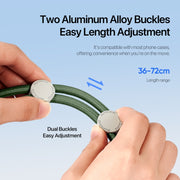 DUX DUCIS Plaz Crossbody Neck Strap Anti-lost Phone Lanyard(Army Green)