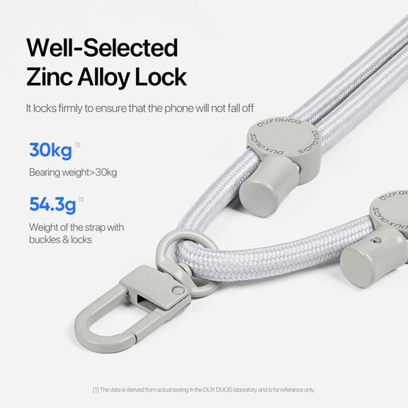 DUX DUCIS Plaz Crossbody Neck Strap Anti-lost Phone Lanyard(Grey)