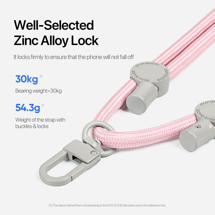 DUX DUCIS Plaz Crossbody Neck Strap Anti-lost Phone Lanyard(Light Pink)