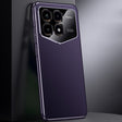 For Redmi K70 Champion First Layer Cowhide Leather Electroplated PC Phone Case(Dark Purple) - Xiaomi Cases by PMC Jewellery | Online Shopping South Africa | PMC Jewellery | Buy Now Pay Later Mobicred