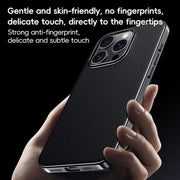 For iPhone 16 Pro First Layer Cowhide Leather Electroplated PC Phone Case(Orange)