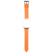 For Redmi Watch 3 Lite Metal Frame Integrated Leather Watch Band(Brown)