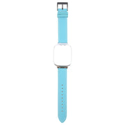 For Redmi Watch 3 Lite Metal Frame Integrated Leather Watch Band(Blue)