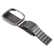 For Redmi Watch 3 Lite Frame Integrated One-bead Stainless Steel Watch Band(Black)