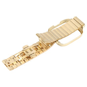 For Redmi Watch 3 Lite Frame Integrated One-bead Stainless Steel Watch Band(Gold)