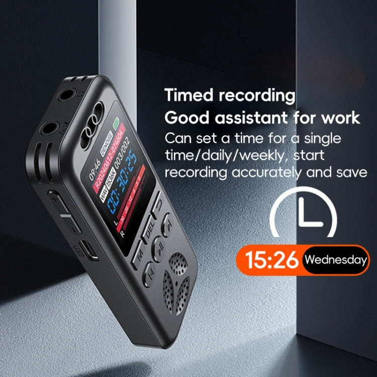 S7 HD Color Screen Smart Noise Reduction Voice Recorder(Black)