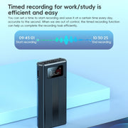 ZD42B Magnetic Sound Control Smart Noise Reduction Voice Recorder, Memory:32GB(Black)