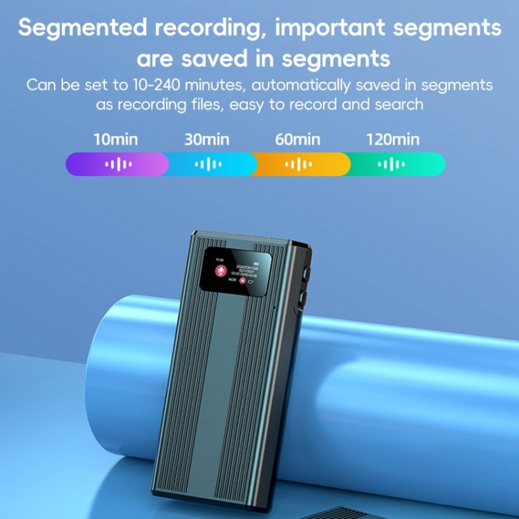 ZD42B Magnetic Sound Control Smart Noise Reduction Voice Recorder, Memory:32GB(Black)