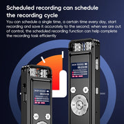 ZD43B Omnidirectional Dual Mic Smart Noise Reduction Voice Recorder, Memory:32GB(Black)